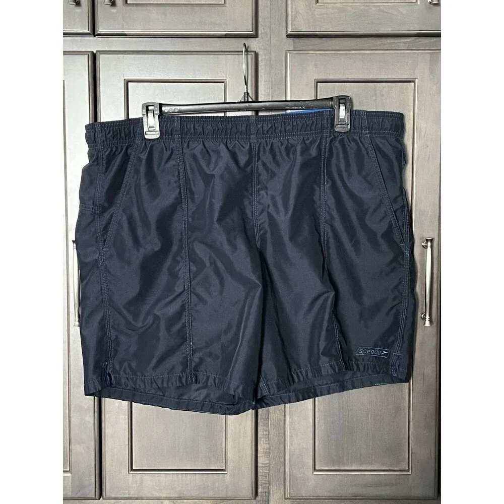Speedo Men’s Swimwear XL Navy Blue Swim Trunks